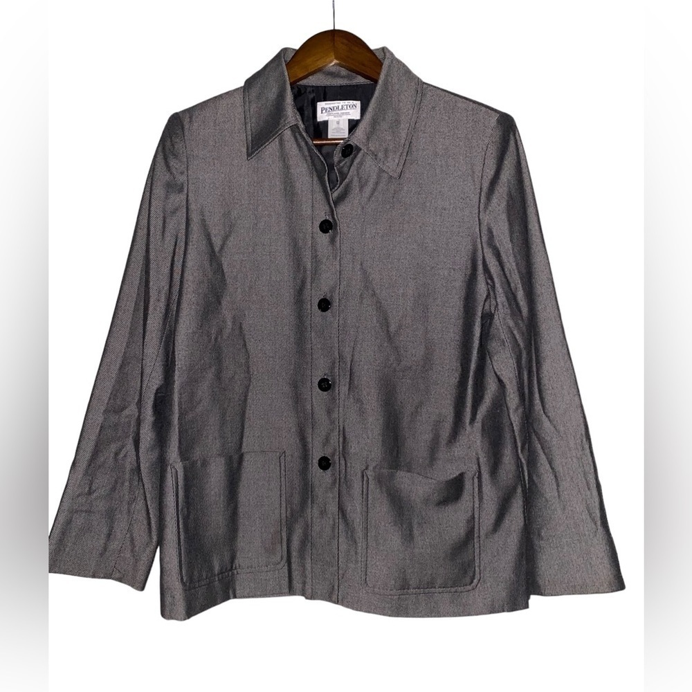 Pendleton Car Coat Blazer Jacket‎ Women 12P Business Casual Office Work